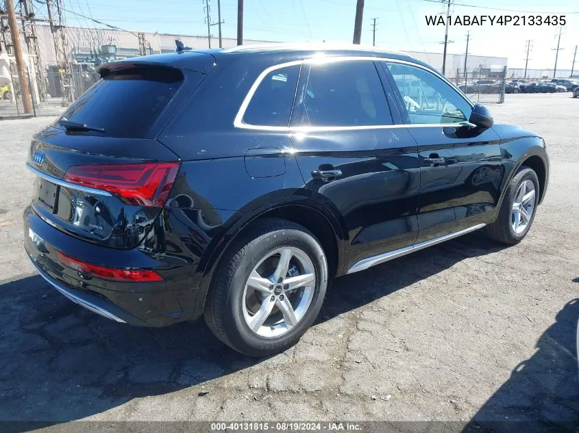 2023 Audi Q5 Premium 40 Tfsi Quattro S Tronic VIN: WA1ABAFY4P2133435 Lot: 40131815