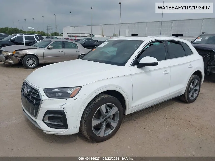 2023 Audi Q5 Premium Plus 40 Tfsi Quattro S Tronic VIN: WA1BBAFY1P2193497 Lot: 40166627