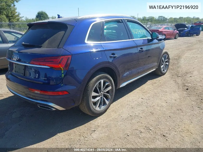 WA1EAAFY1P2196920 2023 Audi Q5 Premium Plus 45 Tfsi S Line Quattro