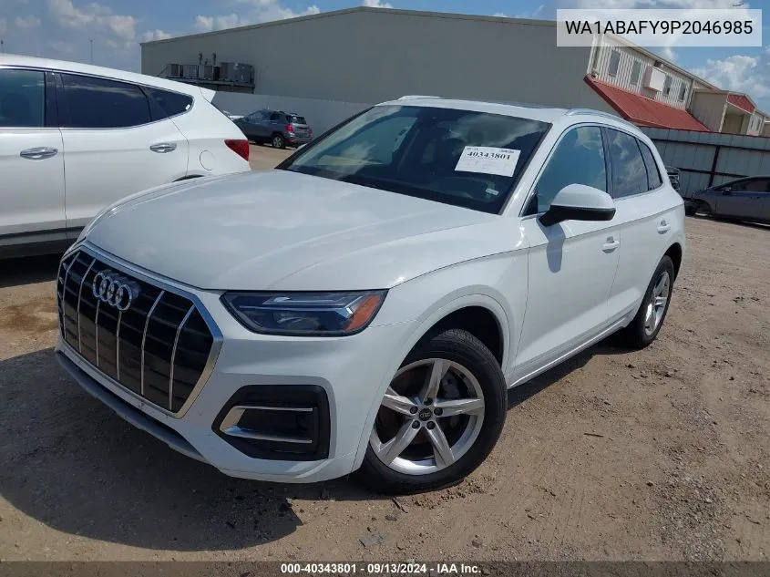 2023 Audi Q5 Premium 40 Tfsi Quattro S Tronic VIN: WA1ABAFY9P2046985 Lot: 40343801