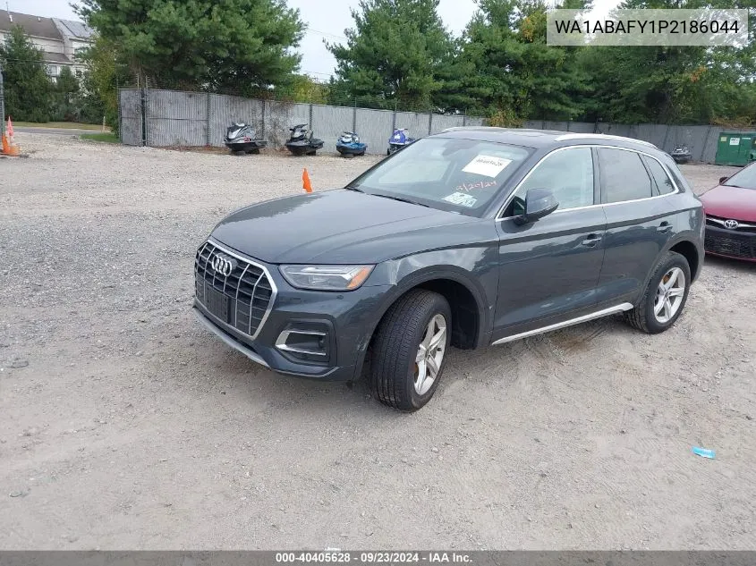 2023 Audi Q5 Premium 40 Tfsi Quattro S Tronic VIN: WA1ABAFY1P2186044 Lot: 40405628