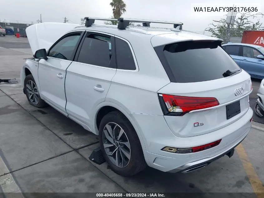 2023 Audi Q5 Premium Plus 45 Tfsi S Line Quattro VIN: WA1EAAFY3P2176636 Lot: 40405658