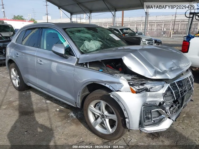 2023 Audi Q5 Premium 40 Tfsi Quattro S Tronic VIN: WA1ABAFY8P2029479 Lot: 40429524