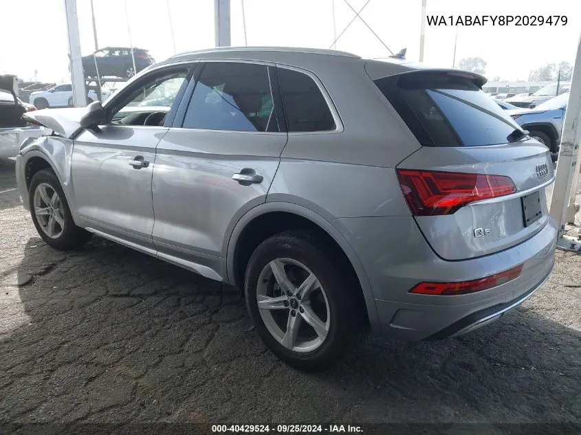 2023 Audi Q5 Premium 40 Tfsi Quattro S Tronic VIN: WA1ABAFY8P2029479 Lot: 40429524