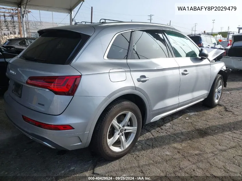 2023 Audi Q5 Premium 40 Tfsi Quattro S Tronic VIN: WA1ABAFY8P2029479 Lot: 40429524