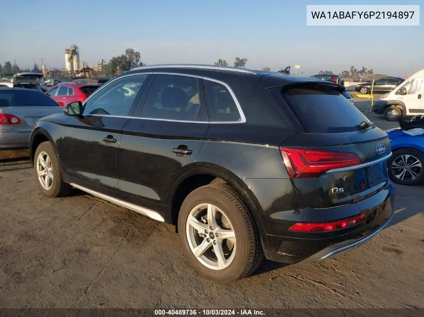 2023 Audi Q5 Premium 40 Tfsi Quattro S Tronic VIN: WA1ABAFY6P2194897 Lot: 40489736