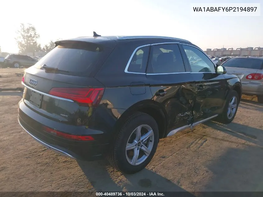 2023 Audi Q5 Premium 40 Tfsi Quattro S Tronic VIN: WA1ABAFY6P2194897 Lot: 40489736