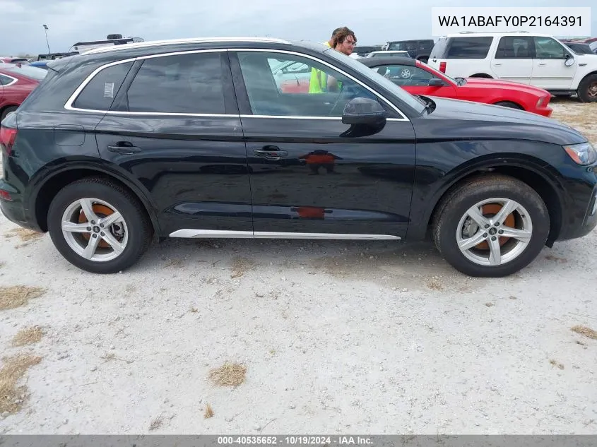 2023 Audi Q5 Premium 40 Tfsi Quattro S Tronic VIN: WA1ABAFY0P2164391 Lot: 40535652