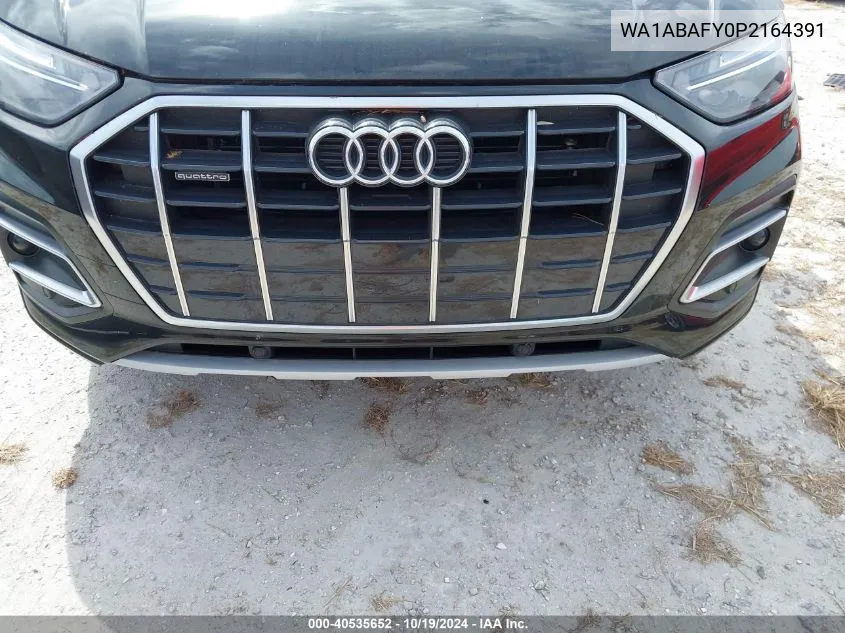 2023 Audi Q5 Premium 40 Tfsi Quattro S Tronic VIN: WA1ABAFY0P2164391 Lot: 40535652