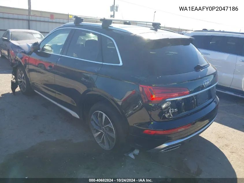 2023 Audi Q5 Premium Plus 45 Tfsi S Line Quattro VIN: WA1EAAFY0P2047186 Lot: 40682824