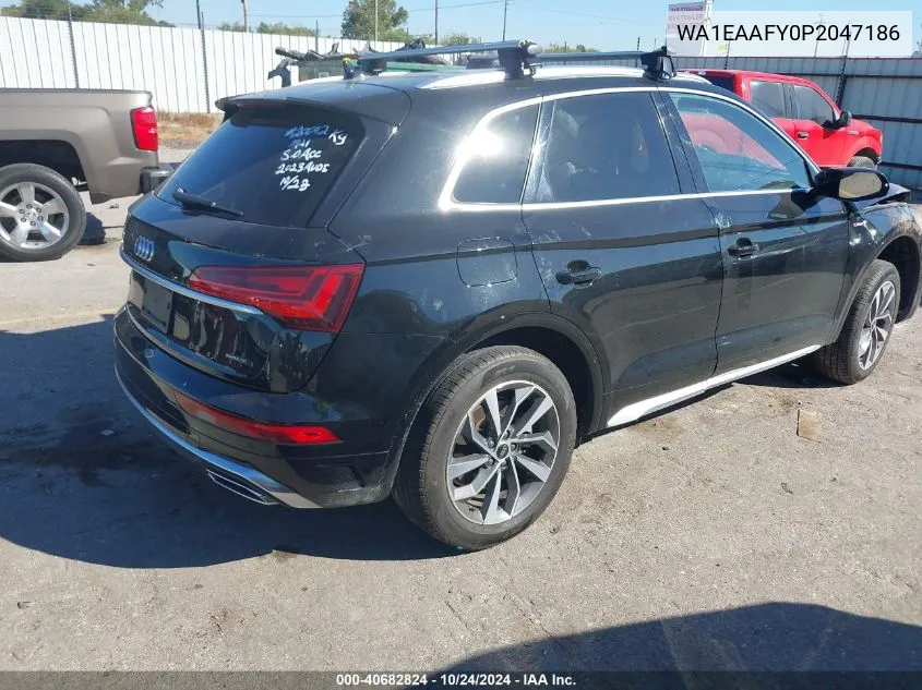 2023 Audi Q5 Premium Plus 45 Tfsi S Line Quattro VIN: WA1EAAFY0P2047186 Lot: 40682824