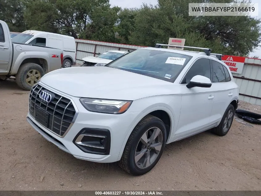 2023 Audi Q5 Premium Plus 40 Tfsi Quattro S Tronic VIN: WA1BBAFY8P2166619 Lot: 40683227