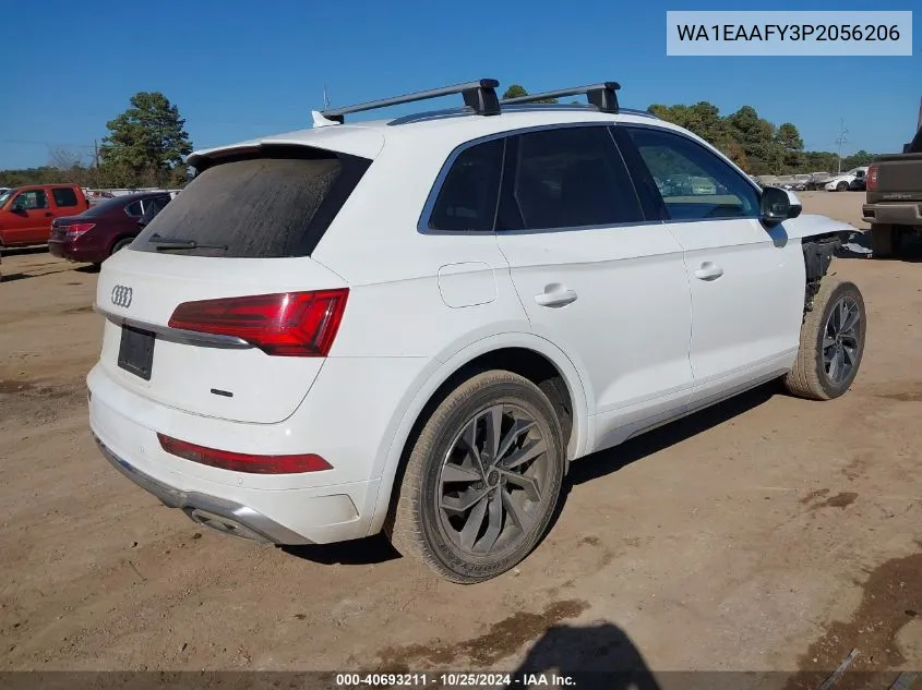 2023 Audi Q5 Premium Plus 45 Tfsi S Line Quattro VIN: WA1EAAFY3P2056206 Lot: 40693211