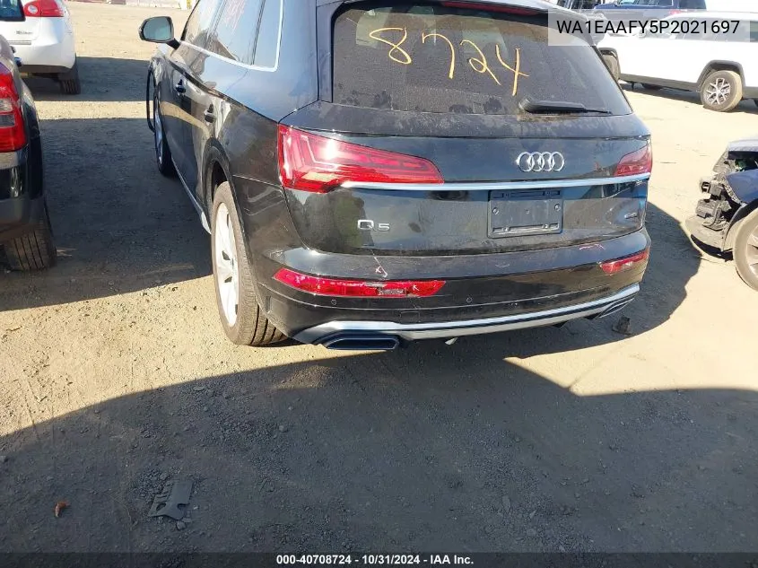 2023 Audi Q5 Premium Plus 45 Tfsi S Line Quattro VIN: WA1EAAFY5P2021697 Lot: 40708724