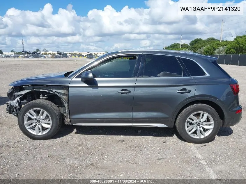 2023 Audi Q5 Premium 45 Tfsi S Line Quattro VIN: WA1GAAFY9P2141320 Lot: 40823001