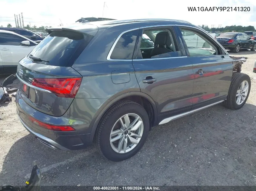 2023 Audi Q5 Premium 45 Tfsi S Line Quattro VIN: WA1GAAFY9P2141320 Lot: 40823001