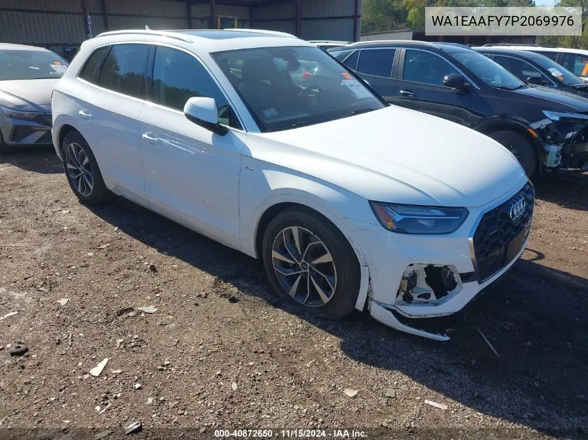 2023 Audi Q5 Premium Plus 45 Tfsi S Line Quattro VIN: WA1EAAFY7P2069976 Lot: 40872650