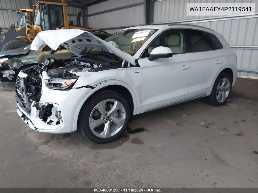 2023 Audi Q5 Premium Plus 45 Tfsi S Line Quattro VIN: WA1EAAFY4P2119541 Lot: 40891290