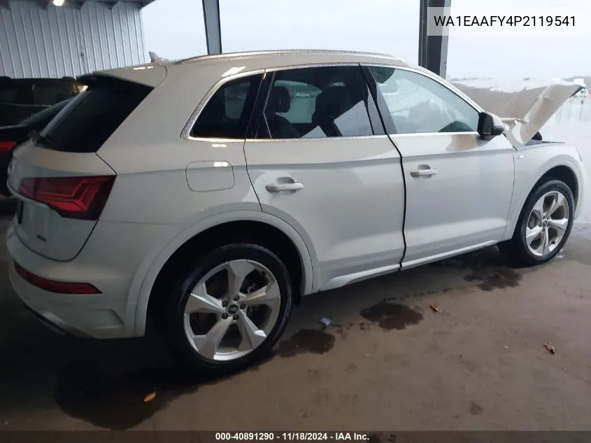 2023 Audi Q5 Premium Plus 45 Tfsi S Line Quattro VIN: WA1EAAFY4P2119541 Lot: 40891290