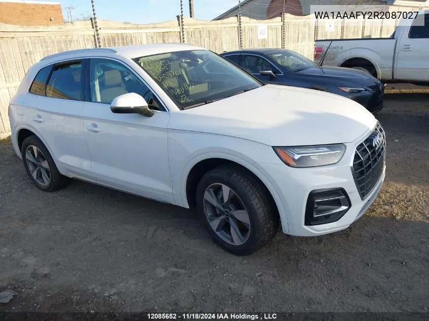 2024 Audi Q5 VIN: WA1AAAFY2R2087027 Lot: 12085652