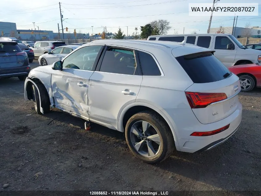 2024 Audi Q5 VIN: WA1AAAFY2R2087027 Lot: 12085652