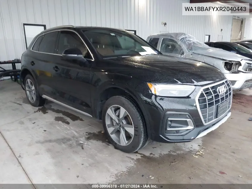 2024 Audi Q5 Premium Plus 40 Tfsi Quattro S Tronic VIN: WA1BBAFYXR2040443 Lot: 39956378