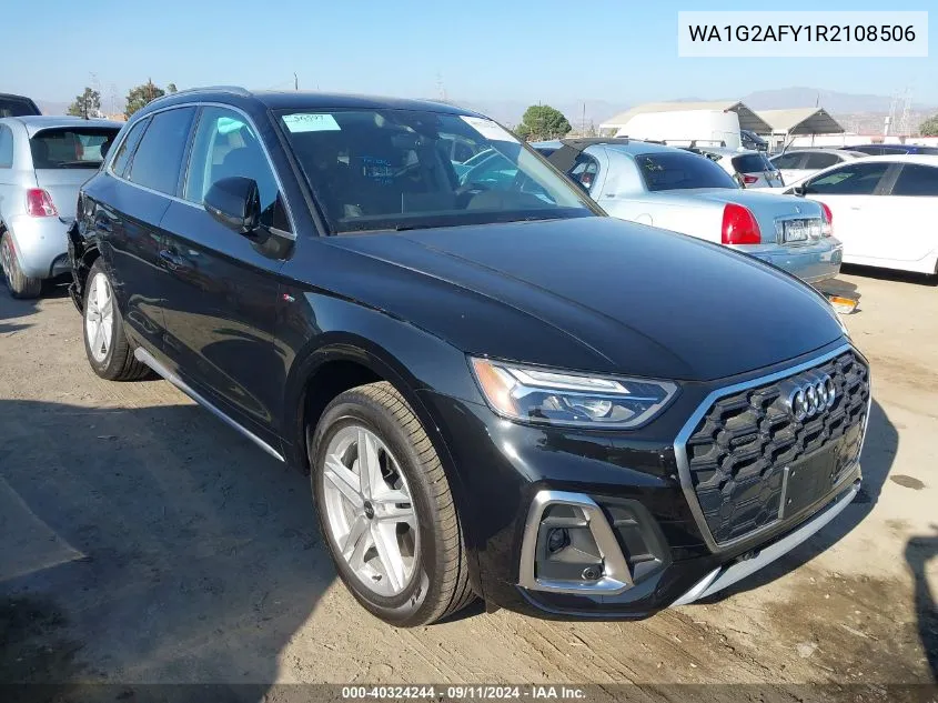 2024 Audi Q5 Premium 55 Tfsi E S Line Quattro S Tronic VIN: WA1G2AFY1R2108506 Lot: 40324244