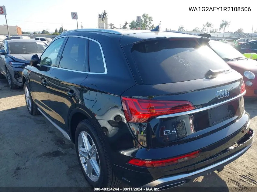 2024 Audi Q5 Premium 55 Tfsi E S Line Quattro S Tronic VIN: WA1G2AFY1R2108506 Lot: 40324244