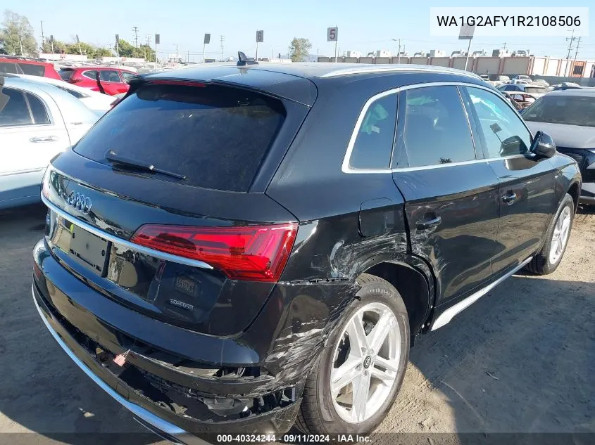 2024 Audi Q5 Premium 55 Tfsi E S Line Quattro S Tronic VIN: WA1G2AFY1R2108506 Lot: 40324244