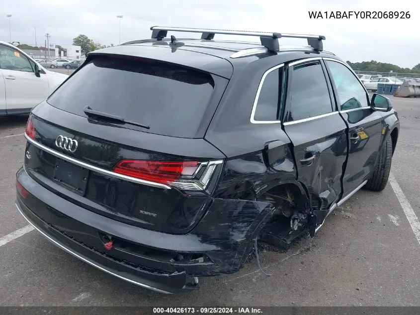 WA1ABAFY0R2068926 2024 Audi Q5 Premium 40 Tfsi Quattro S Tronic