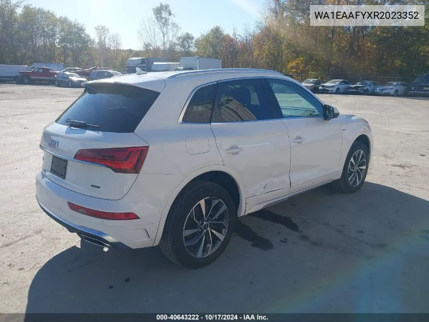 2024 Audi Q5 Premium Plus 45 Tfsi S Line Quattro VIN: WA1EAAFYXR2023352 Lot: 40643222