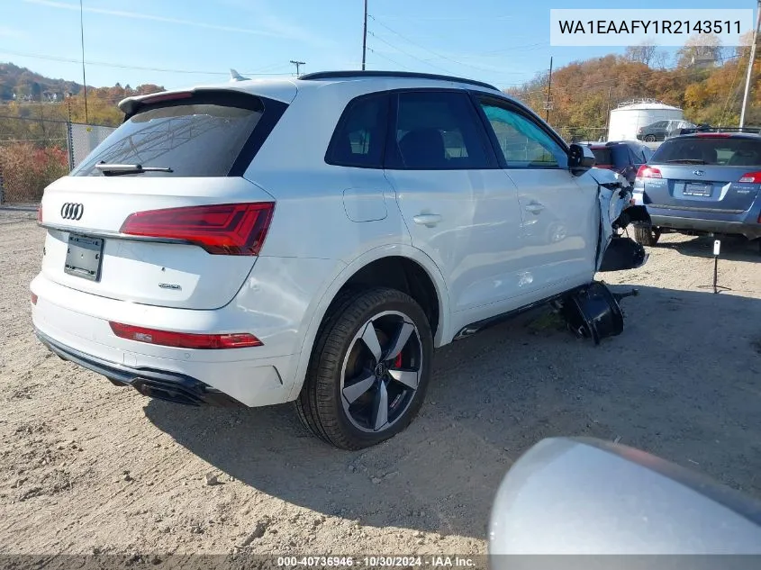 2024 Audi Q5 Premium Plus 45 Tfsi S Line Quattro VIN: WA1EAAFY1R2143511 Lot: 40736946