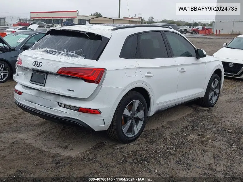 2024 Audi Q5 Premium Plus 40 Tfsi Quattro S Tronic VIN: WA1BBAFY9R2024735 Lot: 40760145