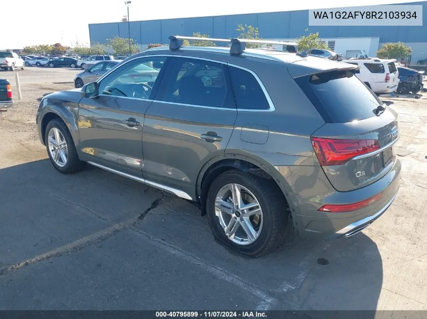 2024 Audi Q5 Premium 55 Tfsi E S Line Quattro S Tronic VIN: WA1G2AFY8R2103934 Lot: 40795899