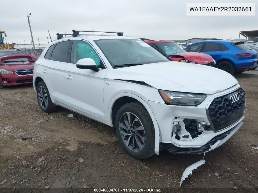 2024 Audi Q5 Premium Plus 45 Tfsi S Line Quattro VIN: WA1EAAFY2R2032661 Lot: 40804767