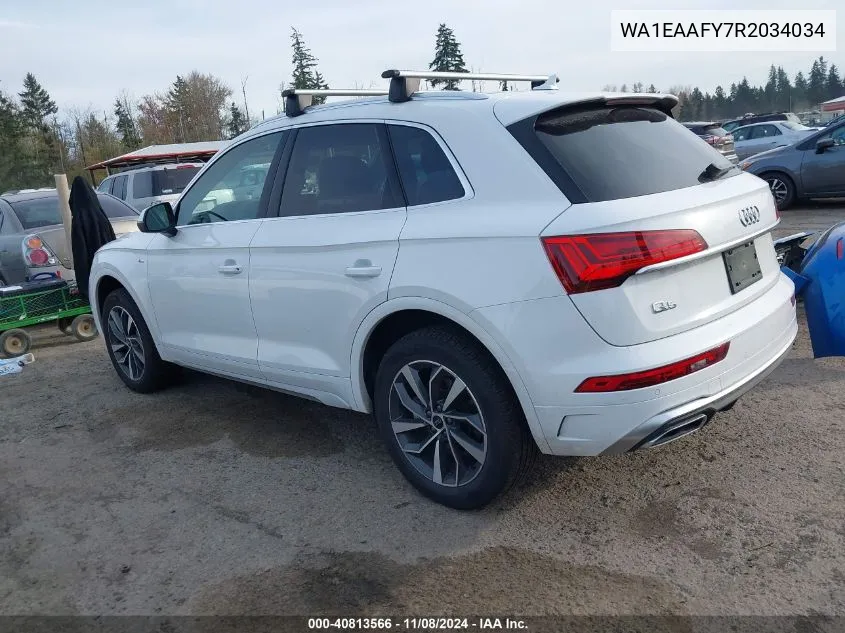 2024 Audi Q5 Premium Plus 45 Tfsi S Line Quattro VIN: WA1EAAFY7R2034034 Lot: 40813566