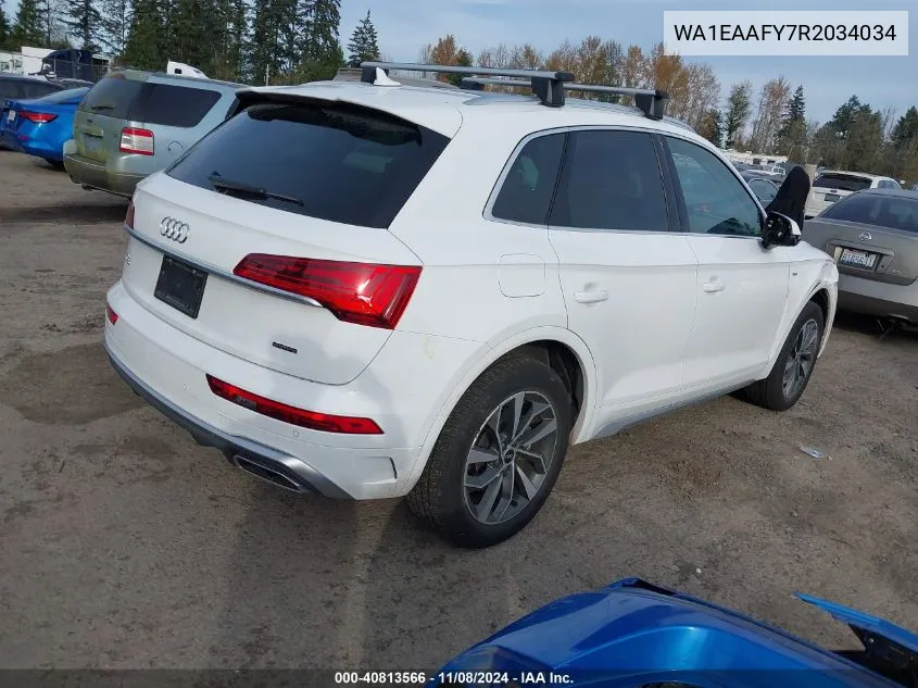 2024 Audi Q5 Premium Plus 45 Tfsi S Line Quattro VIN: WA1EAAFY7R2034034 Lot: 40813566