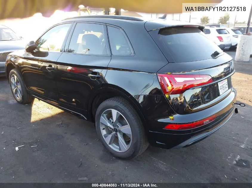 2024 Audi Q5 Premium Plus 40 Tfsi Quattro S Tronic VIN: WA1BBAFY1R2127518 Lot: 40844083