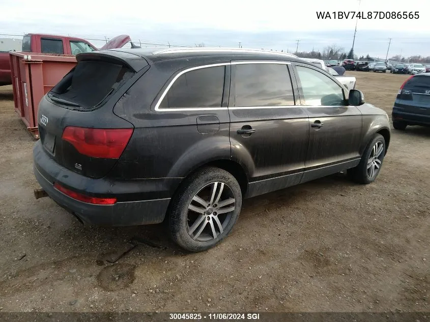 2007 Audi Q7 4.2 Quattro Premium VIN: WA1BV74L87D086565 Lot: 30045825