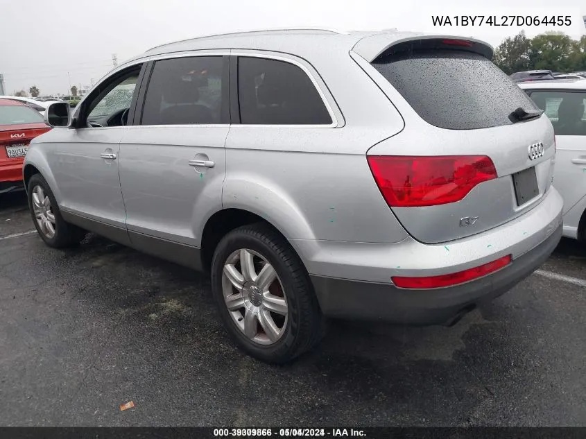 WA1BY74L27D064455 2007 Audi Q7 3.6 Premium