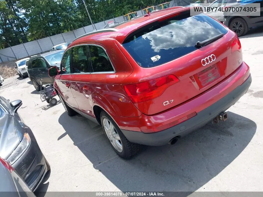 WA1BY74L07D074305 2007 Audi Q7 3.6 Premium