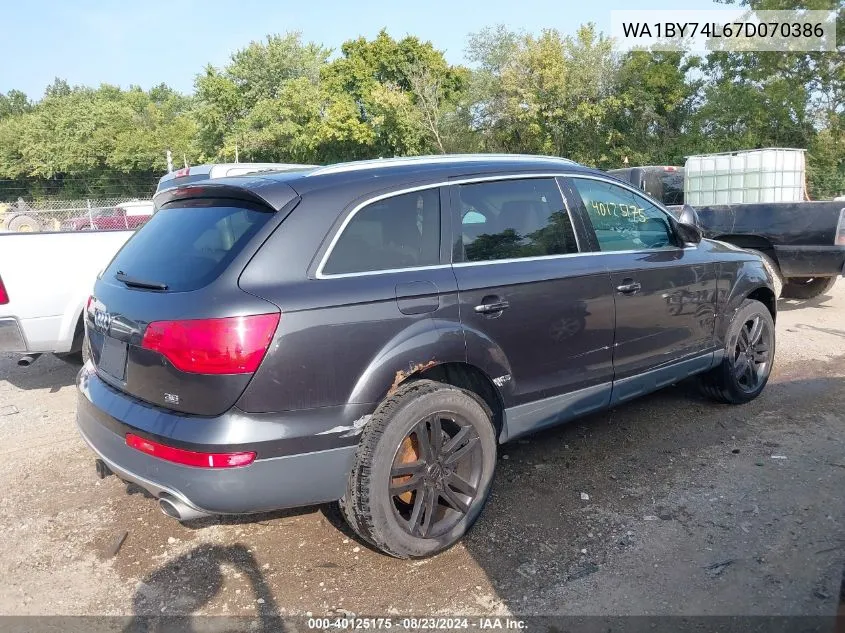 WA1BY74L67D070386 2007 Audi Q7 3.6 Premium