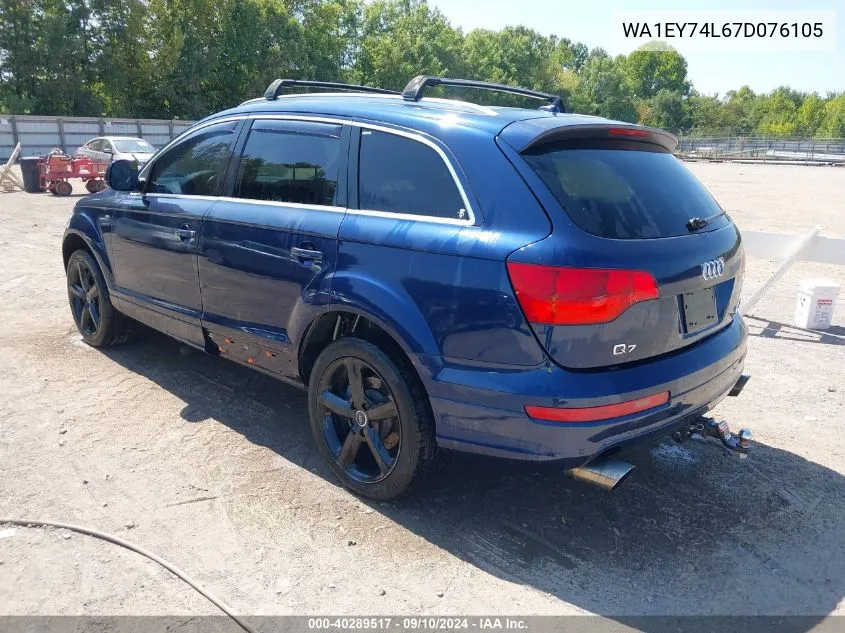 2007 Audi Q7 3.6 Premium VIN: WA1EY74L67D076105 Lot: 40289517