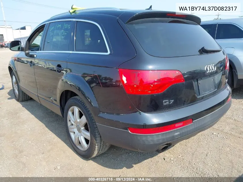 2007 Audi Q7 3.6 Premium VIN: WA1BY74L37D082317 Lot: 40326715