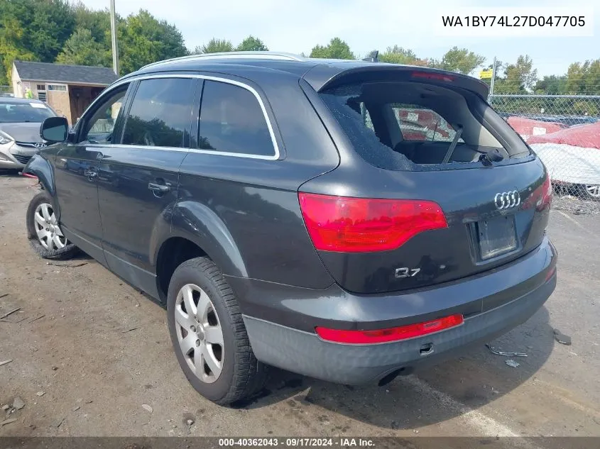 2007 Audi Q7 3.6 Premium VIN: WA1BY74L27D047705 Lot: 40362043