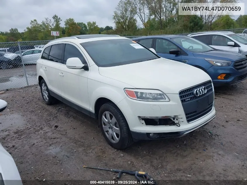 2007 Audi Q7 3.6 Premium VIN: WA1BY74L47D070659 Lot: 40415039