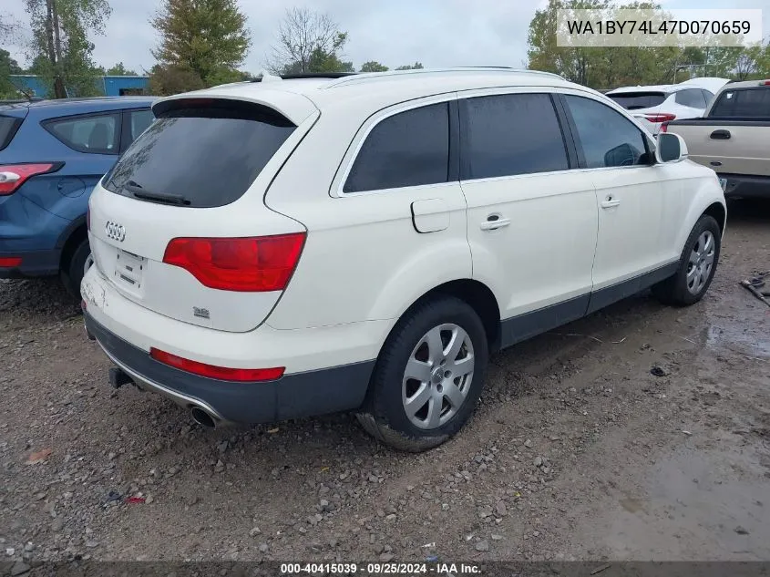 2007 Audi Q7 3.6 Premium VIN: WA1BY74L47D070659 Lot: 40415039