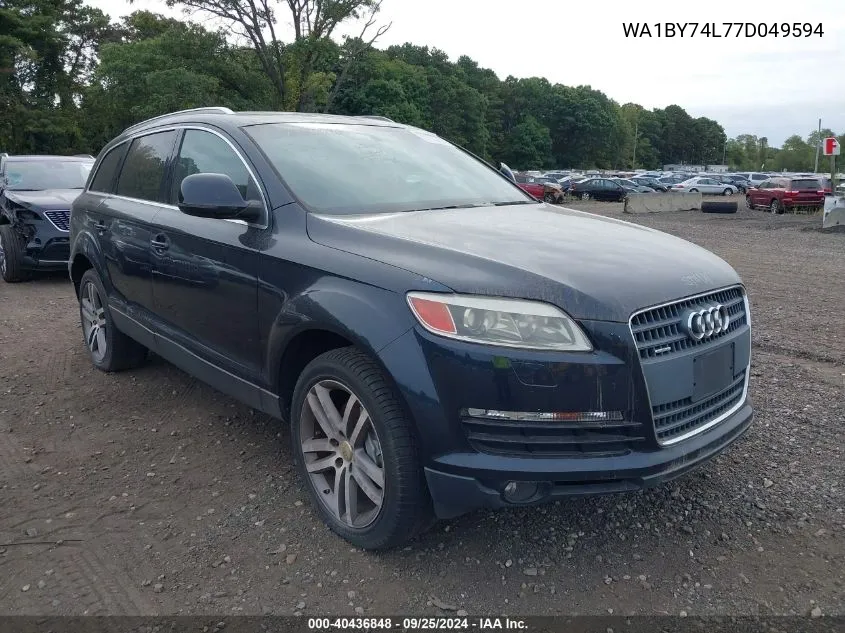 2007 Audi Q7 3.6 Premium VIN: WA1BY74L77D049594 Lot: 40436848