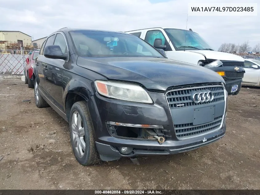 2007 Audi Q7 4.2 VIN: WA1AV74L97D023485 Lot: 40462074