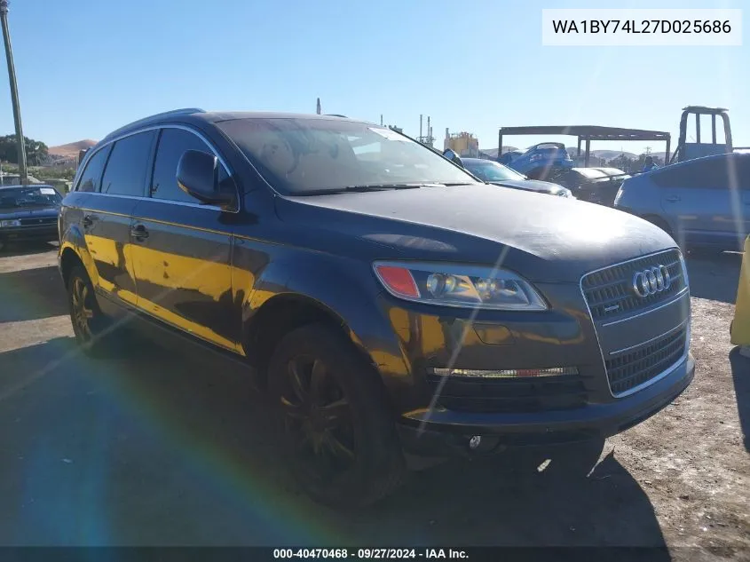 WA1BY74L27D025686 2007 Audi Q7 3.6 Premium